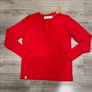 Kangol Red Button Long Sleeve Men’s Size Large